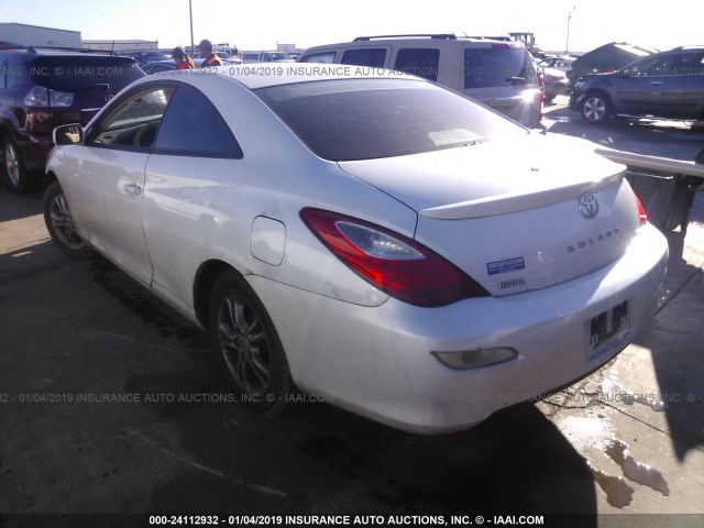 4T1CA30P57U122540 - 2007 TOYOTA CAMRY SOLARA SE/SLE WHITE photo 3