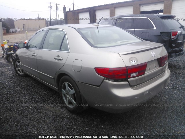 JHMCN36405C000319 - 2005 HONDA ACCORD HYBRID TAN photo 3