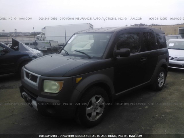 5J6YH28513L050992 - 2003 HONDA ELEMENT EX BLACK photo 2