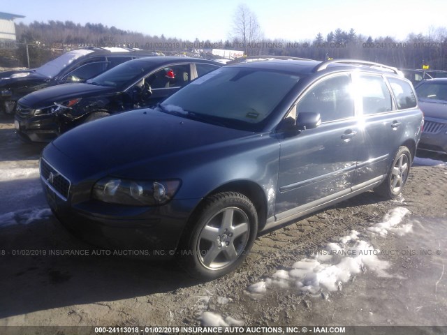 YV1MJ682X62191280 - 2006 VOLVO V50 T5 BLUE photo 2