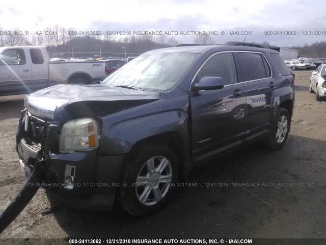 2GKALREK2E6282476 - 2014 GMC TERRAIN SLE BLUE photo 2