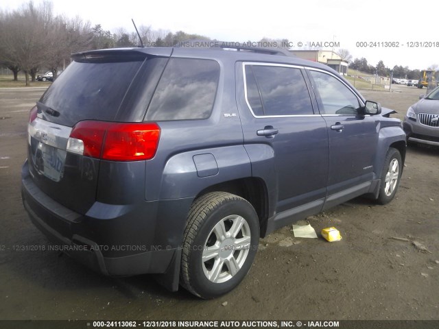 2GKALREK2E6282476 - 2014 GMC TERRAIN SLE BLUE photo 4