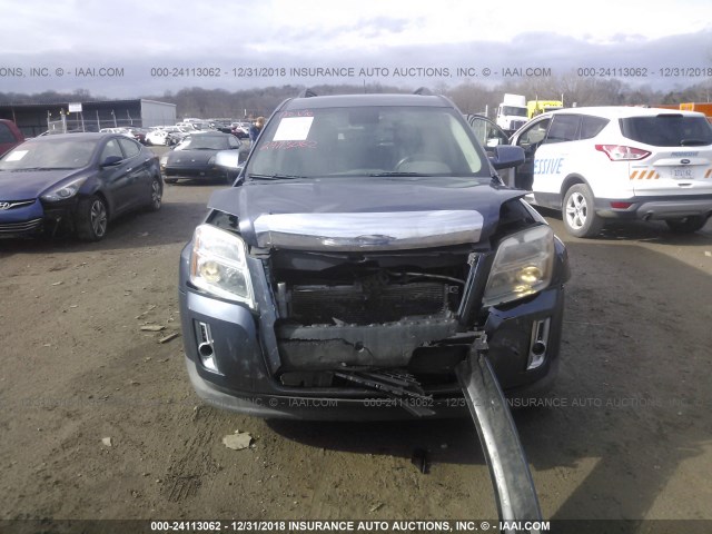 2GKALREK2E6282476 - 2014 GMC TERRAIN SLE BLUE photo 6