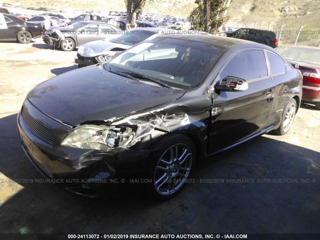 JTKDE177360071416 - 2006 TOYOTA SCION TC BLACK photo 2