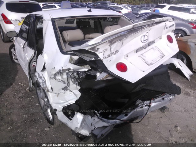 JTHBD192620058557 - 2002 LEXUS IS 300 WHITE photo 6