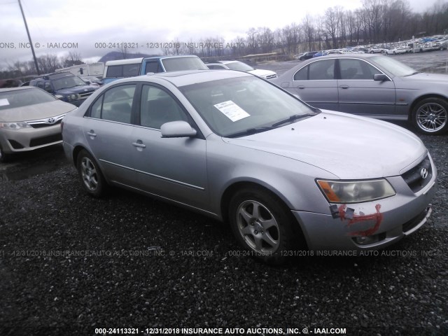 5NPEU46F36H125809 - 2006 HYUNDAI SONATA GLS/LX SILVER photo 1