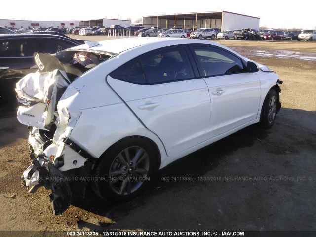 5NPD84LF5JH297904 - 2018 HYUNDAI ELANTRA SEL/VALUE/LIMITED WHITE photo 4