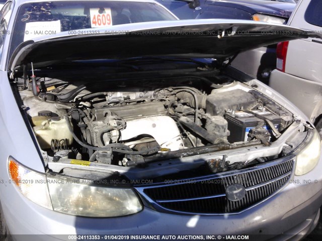 2T1CG22P11C473444 - 2001 TOYOTA CAMRY SOLARA SE SILVER photo 10