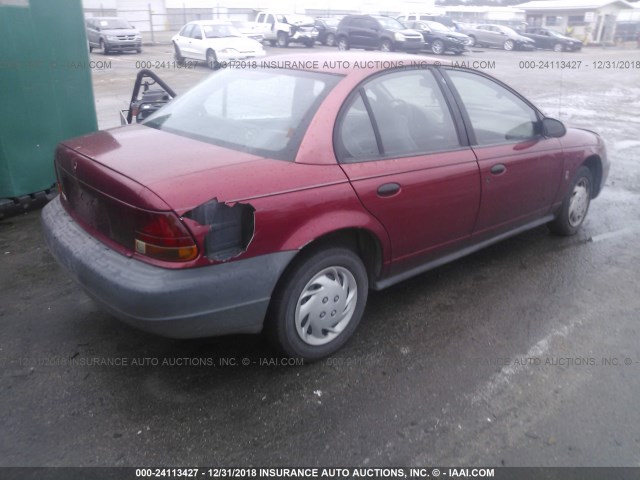 1G8ZH5281XZ235880 - 1999 SATURN SL1 RED photo 4