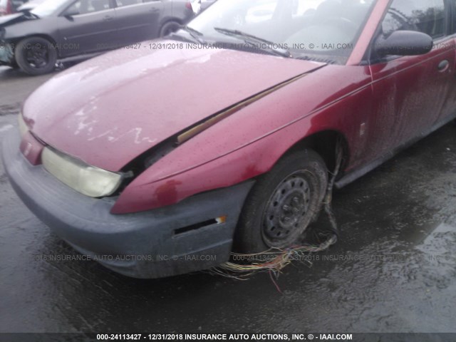 1G8ZH5281XZ235880 - 1999 SATURN SL1 RED photo 6