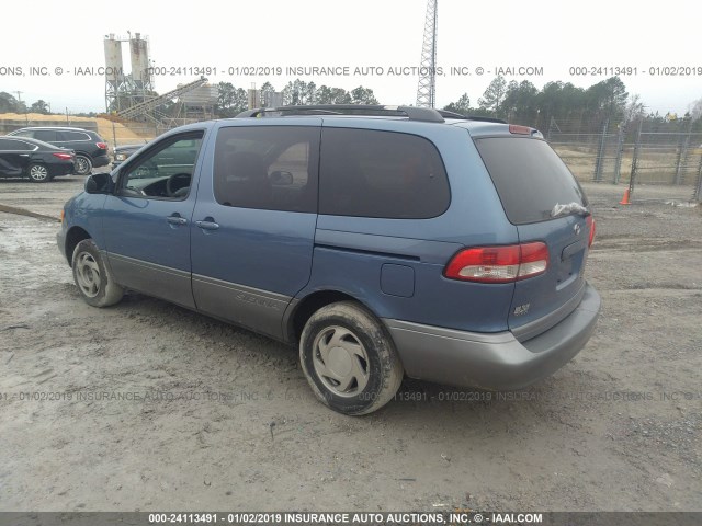 4T3ZF13C23U543514 - 2003 TOYOTA SIENNA LE/XLE Light Blue photo 3