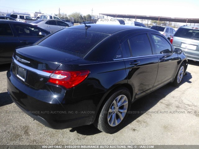 1C3CCBBG8DN745585 - 2013 CHRYSLER 200 TOURING BLACK photo 4