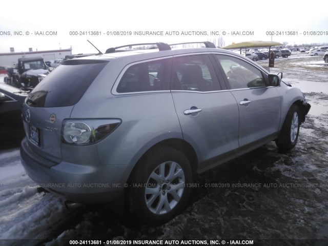 JM3ER29L780172159 - 2008 MAZDA CX-7 SILVER photo 4