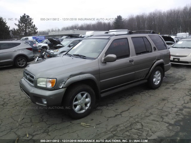 JN8DR09Y51W596628 - 2001 NISSAN PATHFINDER LE/SE/XE BROWN photo 2