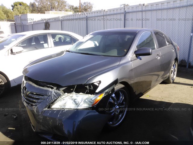 4T4BE46K68R044228 - 2008 TOYOTA CAMRY CE/LE/XLE/SE GRAY photo 2