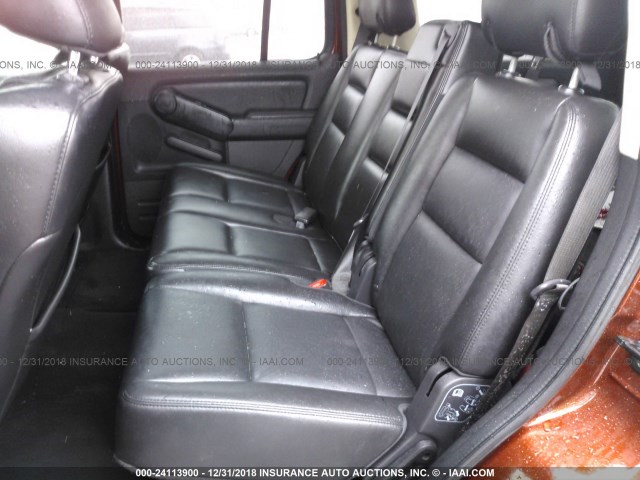 1FMEU6DE4AUA56497 - 2010 FORD EXPLORER XLT BURGUNDY photo 8