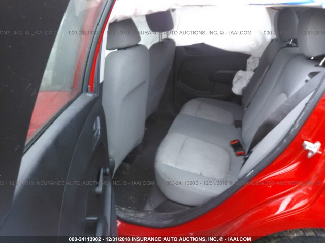 1G1JA6SH2F4183757 - 2015 CHEVROLET SONIC LS RED photo 8