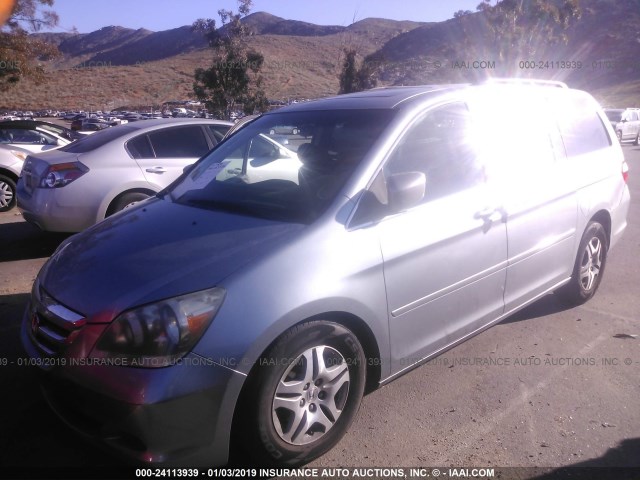 5FNRL38637B144033 - 2007 HONDA ODYSSEY EXL SILVER photo 2