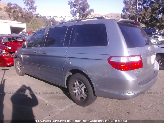 5FNRL38637B144033 - 2007 HONDA ODYSSEY EXL SILVER photo 3