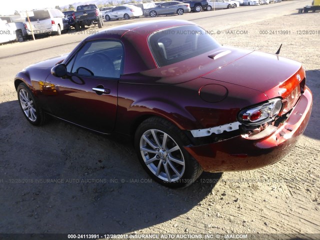 JM1NC26F770136690 - 2007 MAZDA MX-5 MIATA MAROON photo 3