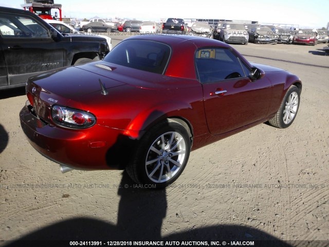 JM1NC26F770136690 - 2007 MAZDA MX-5 MIATA MAROON photo 4