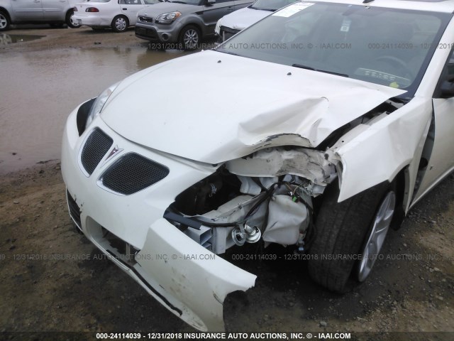 1G2ZH57N184221940 - 2008 PONTIAC G6 GT WHITE photo 6