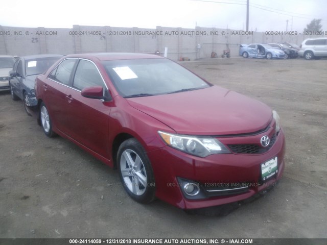4T1BF1FK7CU590440 - 2012 TOYOTA CAMRY SE/LE/XLE 红色 照片 1