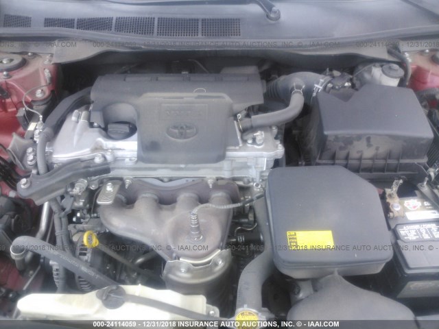 4T1BF1FK7CU590440 - 2012 TOYOTA CAMRY SE/LE/XLE 红色 照片 10