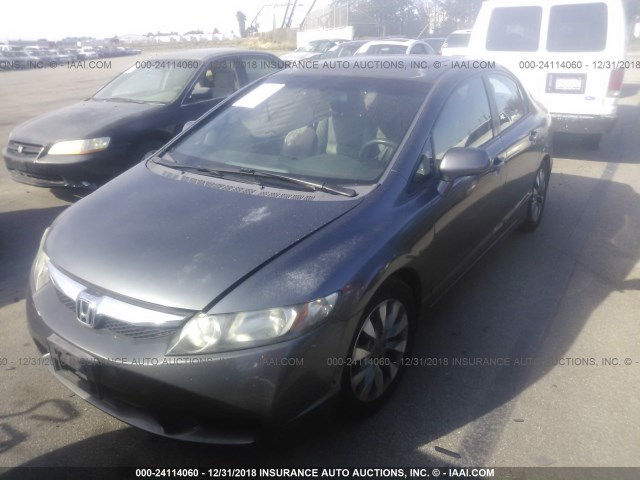 2HGFA1F98AH523381 - 2010 HONDA CIVIC EXL GRAY photo 2