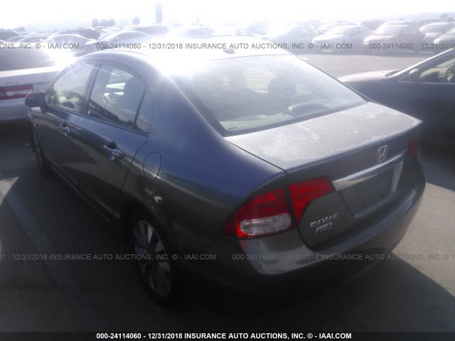 2HGFA1F98AH523381 - 2010 HONDA CIVIC EXL GRAY photo 3