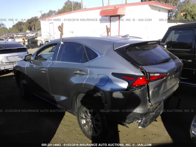 JTJYARBZ5J2105555 - 2018 LEXUS NX 300/BASE/F SPORT GRAY photo 3