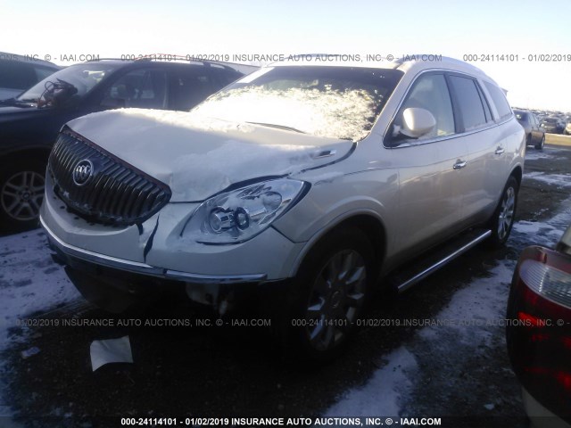 5GAKVDEDXCJ199040 - 2012 BUICK ENCLAVE WHITE photo 2