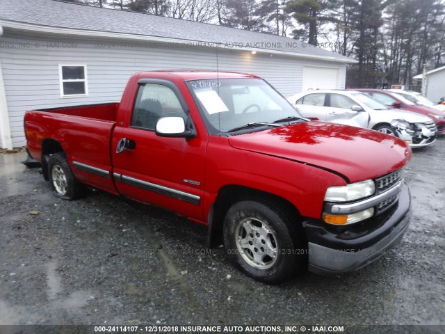 1GCEC14T9XE192247 - 1999 CHEVROLET SILVERADO C1500 RED photo 1