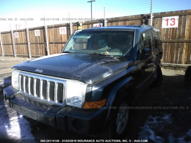 1J8HG48K97C588512 - 2007 JEEP COMMANDER BLACK photo 2