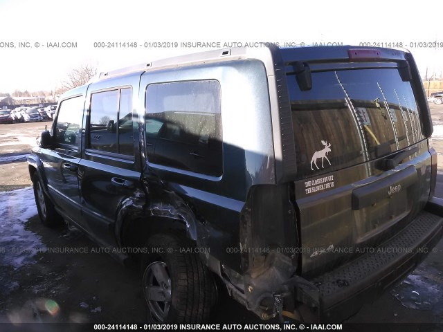 1J8HG48K97C588512 - 2007 JEEP COMMANDER BLACK photo 3