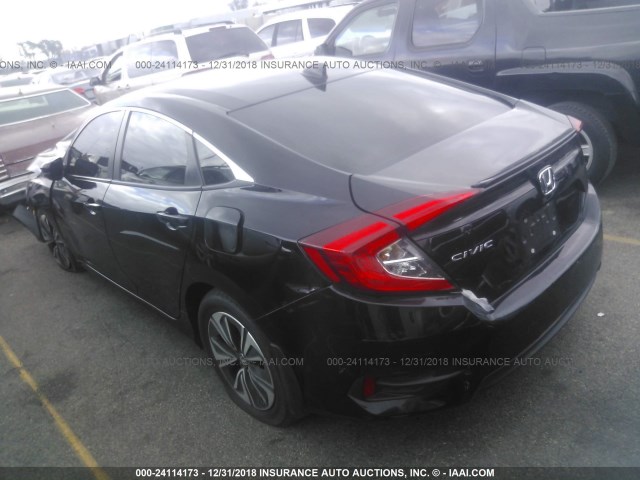 2HGFC1F73HH645617 - 2017 HONDA CIVIC EXL BLACK photo 3