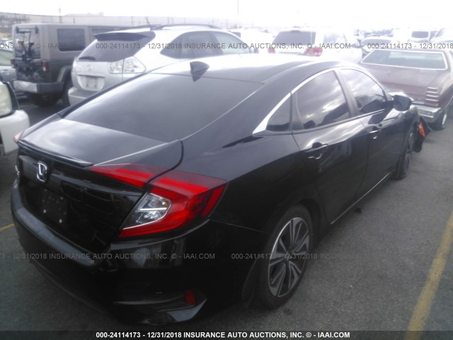 2HGFC1F73HH645617 - 2017 HONDA CIVIC EXL BLACK photo 4