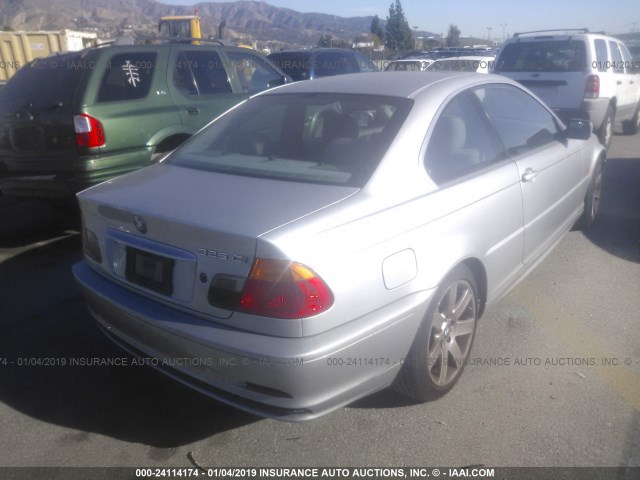 WBABN334X1JW54099 - 2001 BMW 325 CI SILVER photo 4