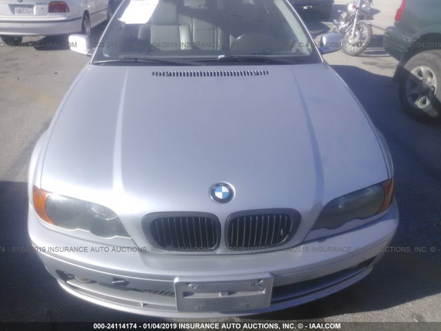 WBABN334X1JW54099 - 2001 BMW 325 CI SILVER photo 6