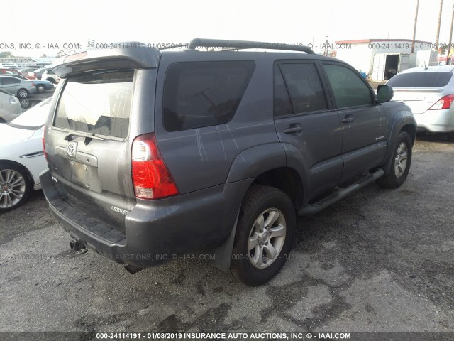 JTEZU14RX68044071 - 2006 TOYOTA 4RUNNER SR5/SPORT GRAY photo 4