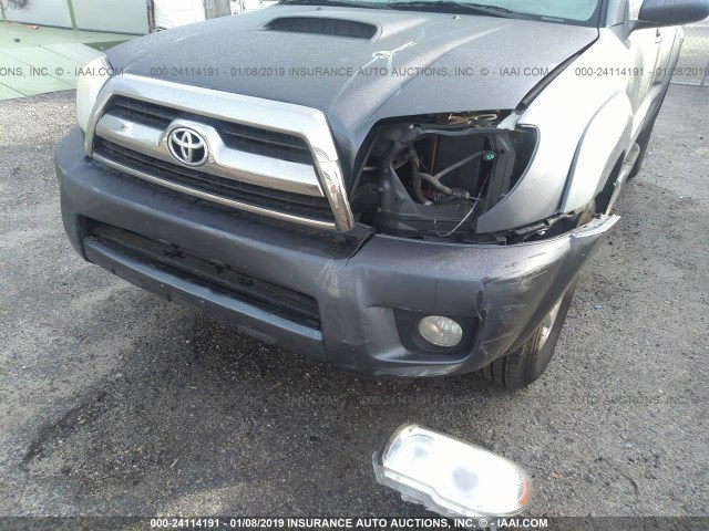 JTEZU14RX68044071 - 2006 TOYOTA 4RUNNER SR5/SPORT GRAY photo 6