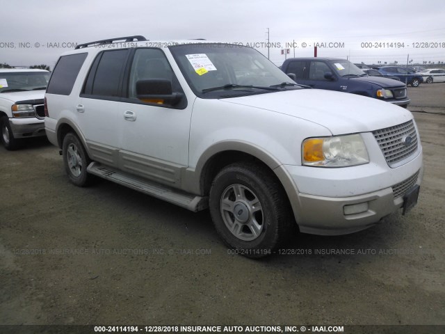 1FMPU185X5LA64315 - 2005 FORD EXPEDITION EDDIE BAUER WHITE photo 1