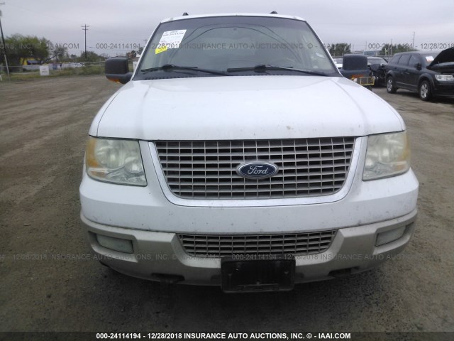 1FMPU185X5LA64315 - 2005 FORD EXPEDITION EDDIE BAUER WHITE photo 6