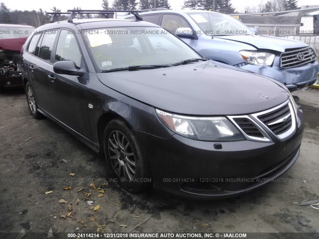 YS3FB56Y191004671 - 2009 SAAB 9-3 2.0T GRAY photo 1