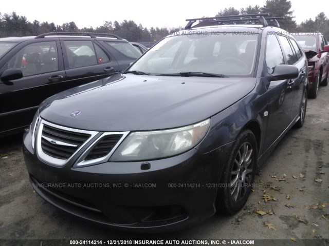 YS3FB56Y191004671 - 2009 SAAB 9-3 2.0T GRAY photo 2