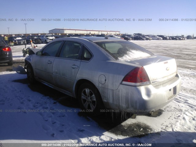 2G1WA5E31F1160112 - 2015 CHEVROLET IMPALA LIMITED LS SILVER photo 3