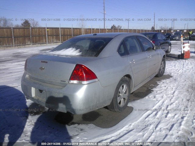 2G1WA5E31F1160112 - 2015 CHEVROLET IMPALA LIMITED LS SILVER photo 4