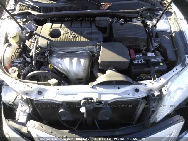 4T1BF3EK1BU747245 - 2011 TOYOTA CAMRY SE/LE/XLE 银色 照片 10