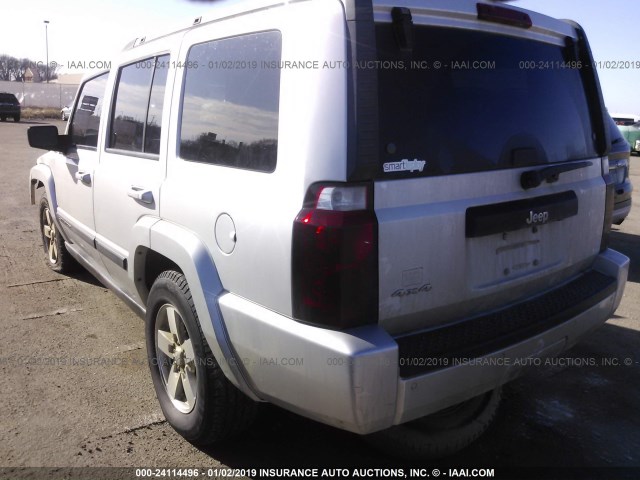1J8HG48K97C586761 - 2007 JEEP COMMANDER SILVER photo 3