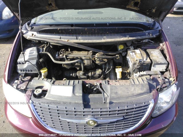 2C8GP54LX2R614072 - 2002 CHRYSLER TOWN & COUNTRY LXI MAROON photo 10